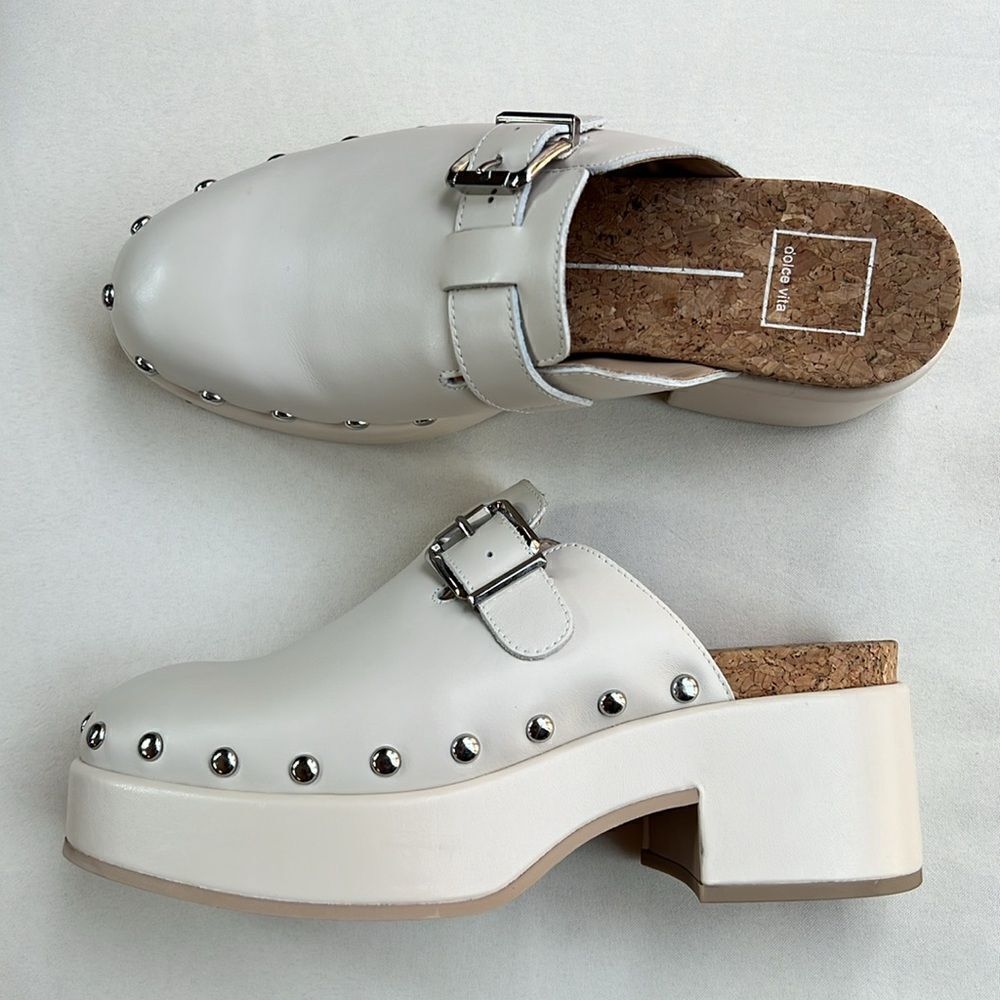 Dolce Vita Yevan Platform Mule in Ivory Size 8 - Picture 2 of 13